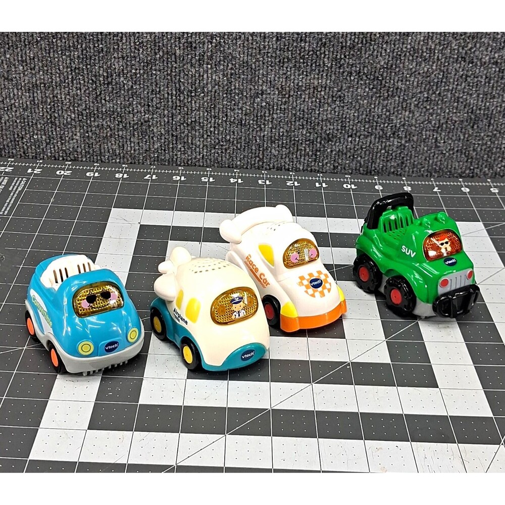 VTech Go Go Smart Wheels Toy Vehicle Lot of 4 Convertible Airplane Race Car SUV